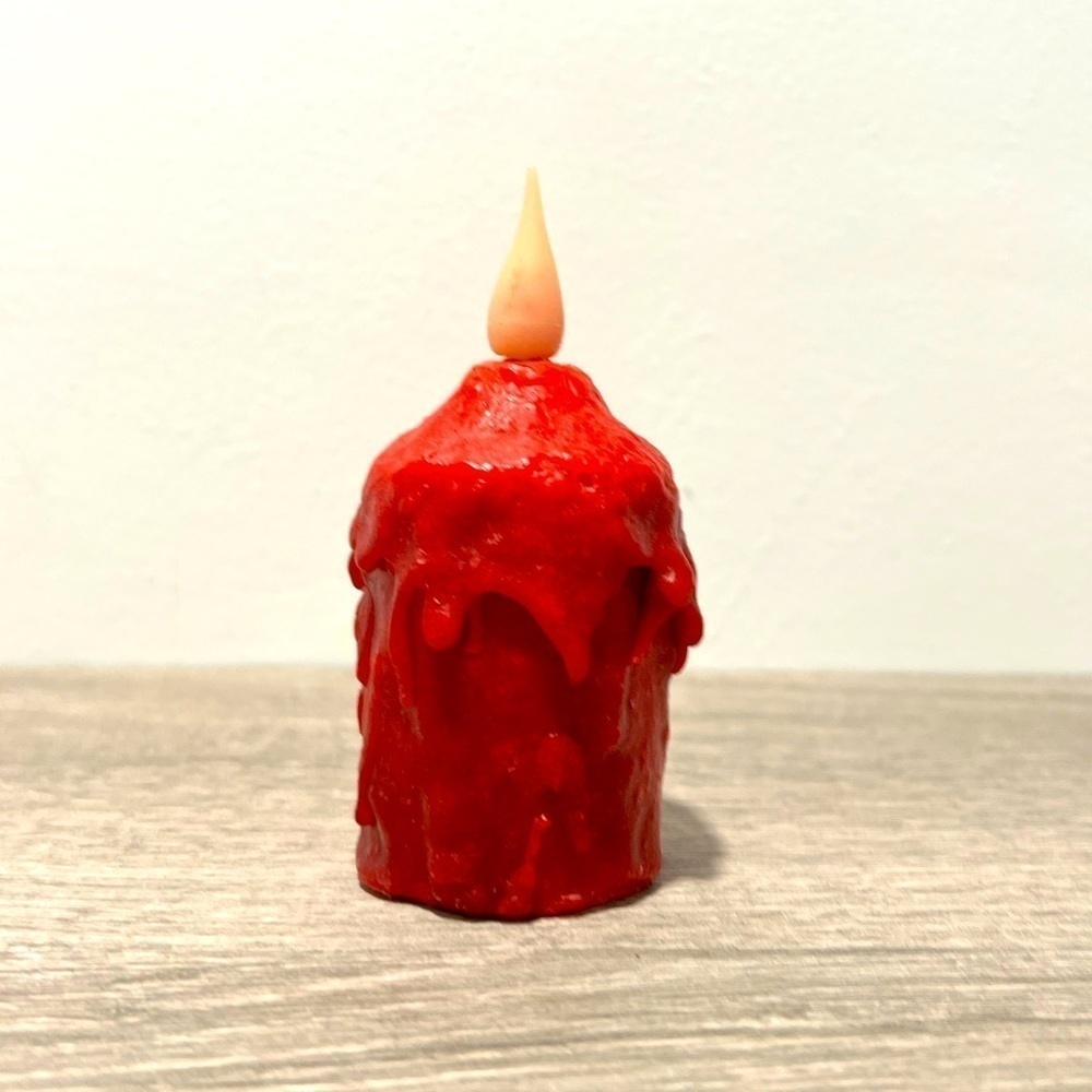 Primitive country Flameless votive Candle hand-waxed